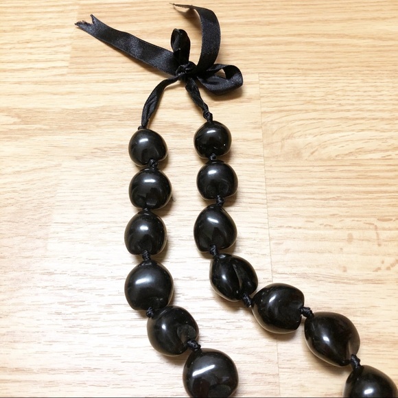 Hawiian Dark Brown 18” Kiki Nut Lei - Picture 2 of 3